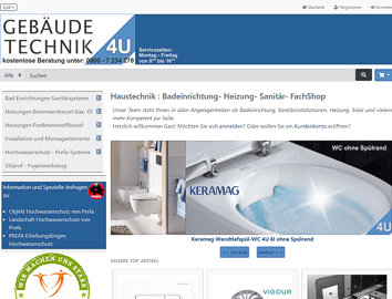 Startseite Shopsystem haustechnik-fachshop