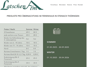Latschenalm Ferienhaus Info