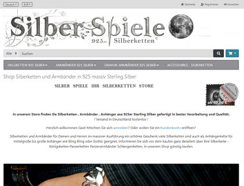 Startseite Shopsystem SilberSpiele